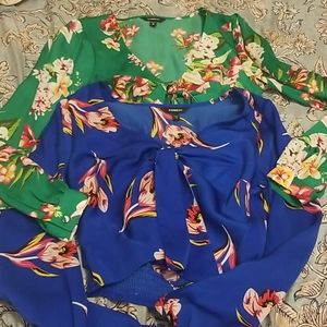 Sold*Express floral shirt bundle